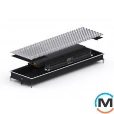 Внутрипольный конвектор Carrera MV.Black.250.3000.65, Тип конвектора: С вентилятором, Корпус конвектора: Металл в черном цвете, Кол-во теплообменников: 1, Глубина (мм): 65, Ширина (мм): 250, Длина (мм): 3000, фото 