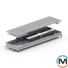 Внутрипольный конвектор Carrera MV.Inox.250.1000.65, Тип конвектора: С вентилятором, Корпус конвектора: Нержавеющая сталь, Кол-во теплообменников: 1, Глубина (мм): 65, Ширина (мм): 250, Длина (мм): 1000, фото 