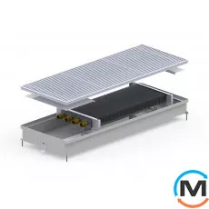 Внутрипольный конвектор Carrera S2.Inox.380.1250.90, Тип конвектора: Без вентилятора, Корпус конвектора: Нержавеющая сталь, Кол-во теплообменников: 2, Глубина (мм): 90, Ширина (мм): 380, Длина (мм): 1250, фото 