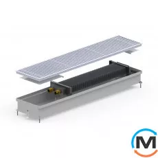 Внутрипольный конвектор Carrera S.Inox.230.2000.90, Тип конвектора: Без вентилятора, Корпус конвектора: Нержавеющая сталь, Кол-во теплообменников: 1, Глубина (мм): 90, Ширина (мм): 230, Длина (мм): 2000, фото 