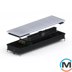 Внутрипольный конвектор Carrera SV.Black.250.1750.90, Тип конвектора: С вентилятором, Корпус конвектора: Металл в черном цвете, Кол-во теплообменников: 1, Глубина (мм): 90, Ширина (мм): 250, Длина (мм): 1750, фото 