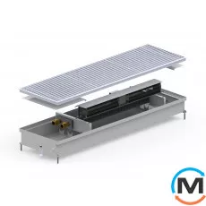 Внутрипольный конвектор Carrera SV.Inox.250.3000.90, Тип конвектора: С вентилятором, Корпус конвектора: Нержавеющая сталь, Кол-во теплообменников: 1, Глубина (мм): 90, Ширина (мм): 250, Длина (мм): 3000, фото 