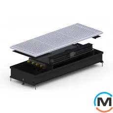 Внутрипольный конвектор Carrera SV2.Black.400.2250.120, Тип конвектора: С вентилятором, Корпус конвектора: Металл в черном цвете, Кол-во теплообменников: 2, Глубина (мм): 120, Ширина (мм): 400, Длина (мм): 2250, фото 