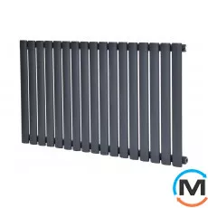 Горизонтальний дизайн радіатор ARTTIDESIGN Rimini G 17/550/1003 сірий матовий, Підключення радіатора: Бокове, Виконання: Горизонтальний, Колір: Сірий, Висота (мм): 550, Кількість секцій: 17, Довжина (мм): 1003, Глибина (мм): 103, Кількість рядів: 1, фото 