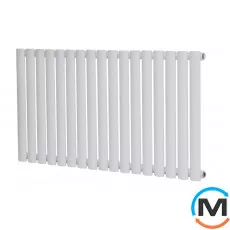 Горизонтальний радіатор дизайнерський ARTTIDESIGN Rimini G 17/550/1003 білий матовий, Підключення радіатора: Бокове, Виконання: Горизонтальний, Колір: Білий, Висота (мм): 550, Кількість секцій: 17, Довжина (мм): 1003, Глибина (мм): 103, Кількість рядів: 1, фото 