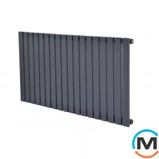 Горизонтальний дизайн радіатор ARTTIDESIGN Terni G 18/600/1062 сірий матовий, Підключення радіатора: Нижнє, Виконання: Горизонтальний, Колір: Сірий, Висота (мм): 600, Кількість секцій: 18, Довжина (мм): 1062, Глибина (мм): 99, Кількість рядів: 1, фото 