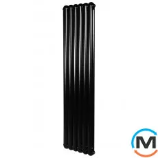 Вертикальний дизайнерський радіатор ARTTIDESIGN Verona 6/1800/440 чорний матовий, фото 