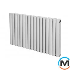 Горизонтальний дизайн радіатор ARTTIDESIGN Rimini II G 17/550/1003 білий матовий, Підключення радіатора: Бокове, Виконання: Горизонтальний, Колір: Білий, Висота (мм): 550, Кількість секцій: 17, Довжина (мм): 1003, Глибина (мм): 103, Кількість рядів: 2, фото 