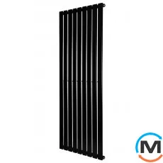 Вертикальний дизайнерський радіатор ARTTIDESIGN Livorno 9/1800/612/50 чорний матовий, Підключення радіатора: Нижнє, Виконання: Вертикальний, Колір: Чорний, Висота (мм): 1800, Кількість секцій: 9, Довжина (мм): 612, Глибина (мм): 93, Кількість рядів: 1, фото 