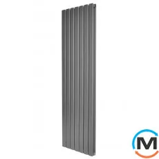 Вертикальний дизайнерський радіатор ARTTIDESIGN Livorno II 7/1800/476 сірий матовий, Підключення радіатора: Бокове, Виконання: Вертикальний, Колір: Сірий, Висота (мм): 1800, Кількість секцій: 7, Довжина (мм): 476, Глибина (мм): 103, Кількість рядів: 2, фото 