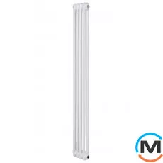 Вертикальний дизайнерський радіатор ARTTIDESIGN Bari II 4/1800/200 білий матовий, Підключення радіатора: Бокове, Виконання: Вертикальний, Колір: Білий, Висота (мм): 1800, Ширина (мм): 200, Кількість рядів: 2, фото 
