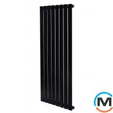 Дизайнерський вертикальний радіатор ARTTIDESIGN Livorno 8/1000/544 чорний матовий, фото 