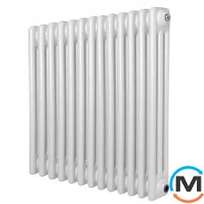 Горизонтальний дизайн радіатор ARTTIDESIGN Bari III G 13/600/605 білий матовий, Виконання: Горизонтальний, Колір: Білий, Висота (мм): 600, Глибина (мм): 118, Кількість секцій: 13, Довжина (мм): 605, фото 