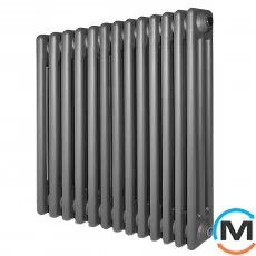 Горизонтальний дизайн радіатор ARTTIDESIGN Bari III G 13/600/605 сірий матовий, Виконання: Горизонтальний, Колір: Сірий, Висота (мм): 600, Глибина (мм): 118, Кількість секцій: 13, Довжина (мм): 605, фото 