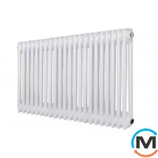 Горизонтальний дизайн радіатор ARTTIDESIGN Bari II G 22/500/1010 білий матовий, Виконання: Горизонтальний, Колір: Білий, Висота (мм): 500, Глибина (мм): 103, Кількість секцій: 22, Довжина (мм): 1010, фото 