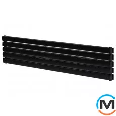 Горизонтальный дизайн радиатор ARTTIDESIGN Livorno II G 5/340/1800 черный матовый, Цвет: Черный, Высота (мм): 340, Глубина (мм): 100, Кол-во секций: 5, Длина (мм): 1800, фото 