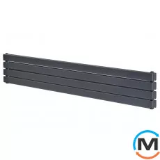 Горизонтальний дизайн радіатор ARTTIDESIGN Livorno II G 4/272/1800 сірий матовий, фото 