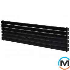 Горизонтальный дизайн радиатор ARTTIDESIGN Livorno II G 6/408/1800 черный матовый, Цвет: Черный, Высота (мм): 408, Глубина (мм): 100, Кол-во секций: 6, Длина (мм): 1800, фото 