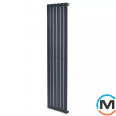 Вертикальний дизайнерський радіатор ARTTIDESIGN Livorno 6/1800/408/50 сірий матовий, Колір: Сірий, Висота (мм): 1800, Глибина (мм): 103, Кількість секцій: 6, Довжина (мм): 408, фото 