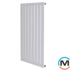 Дизайнерський радіатор вертикальний ARTTIDESIGN Livorno 8/1400/544 білий матовий, Підключення радіатора: Бокове, Виконання: Вертикальний, Колір: Білий, Висота (мм): 1400, Кількість секцій: 8, Довжина (мм): 544, Глибина (мм): 93, Кількість рядів: 1, фото 