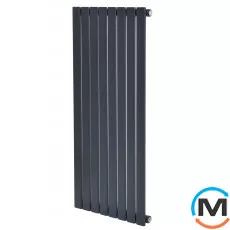 Дизайнерський вертикальний радіатор ARTTIDESIGN Livorno 8/1400/544 сірий матовий, Підключення радіатора: Бокове, Виконання: Вертикальний, Колір: Сірий, Висота (мм): 1400, Кількість секцій: 8, Довжина (мм): 544, Глибина (мм): 93, Кількість рядів: 1, фото 
