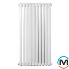 Вертикальний дизайнерський радіатор ARTTIDESIGN Verona 10/1200/600 білий матовий, Колір: Білий, Висота (мм): 1200, Кількість секцій: 10, Довжина (мм): 600, фото 