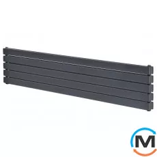 Горизонтальный дизайн радиатор ARTTIDESIGN Livorno II G 5/340/1800 серый матовый, Исполнение: Горизонтальный, Цвет: Серый, Высота (мм): 340, Глубина (мм): 100, Кол-во секций: 5, Длина (мм): 1600, фото 