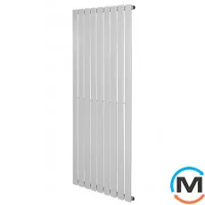 Вертикальний радіатор дизайнерський ARTTIDESIGN Livorno 9/1800/612 білий матовий, Колір: Білий, Висота (мм): 1800, Глибина (мм): 9.3, Кількість секцій: 9, Довжина (мм): 612, фото 