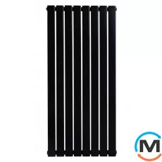 Вертикальний дизайнерський радіатор ARTTIDESIGN Livorno II 8/600/544 чорний матовий, Підключення радіатора: Бокове, Виконання: Вертикальний, Колір: Чорний, Висота (мм): 600, Кількість секцій: 8, Довжина (мм): 544, Глибина (мм): 97, Кількість рядів: 2, фото 