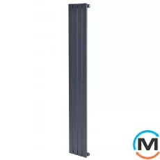 Вертикальный дизайнерский радиатор ARTTIDESIGN Terni 4/1800/236 серый матовый, Подключение радиатора: Боковое, Исполнение: Вертикальный, Цвет: Серый, Высота (мм): 1800, Кол-во секций: 4, Длина (мм): 236, Глубина (мм): 99, Количество рядов: 1, фото 