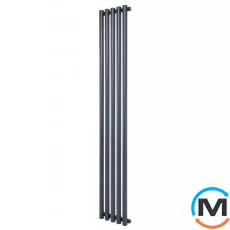 Вертикальний дизайнерський радіатор ARTTIDESIGN Matera 5/1800/295 сірий матовий, Колір: Сірий, Кількість секцій: 5, Довжина (мм): 295, фото 