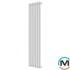 Вертикальний дизайнерський радіатор ARTTIDESIGN Matera 7/1800/413 білий матовий, Колір: Білий, Кількість секцій: 7, Довжина (мм): 413, фото 