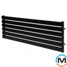 Горизонтальний дизайн радіатор ARTTIDESIGN Livorno G 6/408/1400 чорний матовий, Колір: Чорний, Висота (мм): 408, Кількість секцій: 6, Довжина (мм): 1400, Глибина (мм): 96, фото 