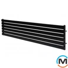 Горизонтальний дизайн радіатор ARTTIDESIGN Livorno G 6/408/1800 чорний матовий, Колір: Чорний, Висота (мм): 408, Кількість секцій: 6, Довжина (мм): 1800, фото 