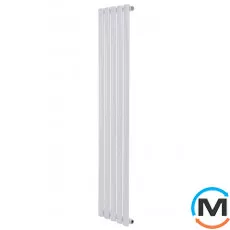 Вертикальний дизайнерський радіатор ARTTIDESIGN Rimini 5/1800/295 білий матовий, Підключення радіатора: Бокове, Виконання: Вертикальний, Колір: Білий, Висота (мм): 1800, Кількість секцій: 5, Довжина (мм): 295, Глибина (мм): 103, Кількість рядів: 1, фото 