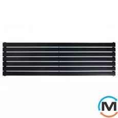 Горизонтальний дизайн радіатор ARTTIDESIGN Livorno G 7/476/1800 чорний матовий, Колір: Чорний, Висота (мм): 476, Кількість секцій: 7, Довжина (мм): 1800, фото 