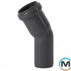 Коліно каналізаційне Ostendorf HT-Safe 32*30˚, Вид каналізації: Внутрішня, Тип каналізації: Проста, Градус (град.): 30, Колір: Темно-сірий, Діаметр (мм): 32, Матеріал: Поліпропілен PPR, фото 