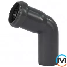 Коліно каналізаційне Ostendorf HT-Safe 32*67˚, Вид каналізації: Внутрішня, Тип каналізації: Проста, Градус (град.): 67, Колір: Темно-сірий, Діаметр (мм): 32, Матеріал: Поліпропілен PPR, фото 