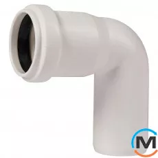 Коліно каналізаційне Ostendorf HT-Safe white 32*87˚, Вид каналізації: Внутрішня, Тип каналізації: Проста, Градус (град.): 90, Колір: Білий, Діаметр (мм): 32, Матеріал: Поліпропілен PPR, фото 