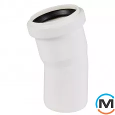 Коліно каналізаційне Ostendorf HT-Safe white 50*15˚, Вид каналізації: Внутрішня, Тип каналізації: Проста, Градус (град.): 15, Колір: Білий, Діаметр (мм): 50, Матеріал: Поліпропілен PPR, фото 