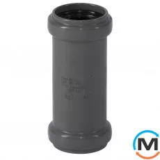 Муфта насувна 32, Варіант: Насувна, Вид каналізації: Внутрішня, Тип каналізації: Проста, Колір: Темно-сірий, Діаметр (мм): 32, Матеріал: Поліпропілен PPR, фото 