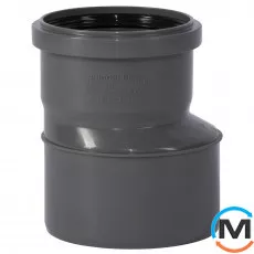 Редукція каналізаційна Ostendorf HT-Safe 110/90, Варіант: Звичайна, Вид каналізації: Внутрішня, Тип каналізації: Проста, Модифікація: 110/90, Виконання: Для HT-Safe, Колір: Темно-сірий, Діаметр (мм): 100, Матеріал: Поліпропілен PPR, фото 