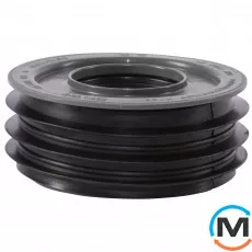 Редукція каналізаційна Ostendorf HT-Safe внутрішня 110/50, Варіант: Внутрішній, Вид каналізації: Внутрішня, Тип каналізації: Проста, Модифікація: 110/50, Виконання: Для HT-Safe, Колір: Темно-сірий, Діаметр (мм): 100, Матеріал: Поліпропілен PPR, фото 