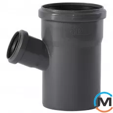 Трійник каналізаційний Ostendorf HT-Safe 110/50*67˚, Вид каналізації: Внутрішня, Тип каналізації: Проста, Градус (град.): 67, Модифікація: 110/50х67, Колір: Темно-сірий, Діаметр (мм): 100, Матеріал: Поліпропілен PPR, фото 