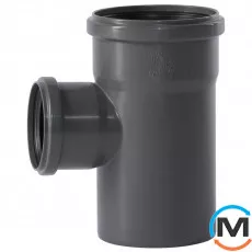 Трійник каналізаційний Ostendorf HT-Safe 110/75*87˚, Вид каналізації: Внутрішня, Тип каналізації: Проста, Градус (град.): 90, Модифікація: 110/75х87, Колір: Темно-сірий, Діаметр (мм): 100, Матеріал: Поліпропілен PPR, фото 