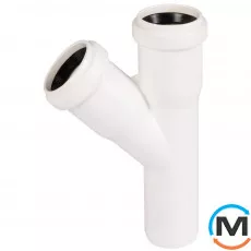 Трійник каналізаційний Ostendorf HT-Safe white 32/32*45˚, Вид каналізації: Внутрішня, Тип каналізації: Проста, Градус (град.): 45, Модифікація: 32/32х45, Колір: Білий, Діаметр (мм): 32, Матеріал: Поліпропілен PPR, фото 