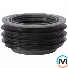 Редукция канализационная Ostendorf HT-Safe внутренняя 110/75, Вариант: Внутренний, Вид канализации: Внутренняя, Тип канализации: Простая, Модификация: 110/75, Исполнение: Для HT-Safe, Цвет: Темно-серый, Диаметр (мм): 100, Материал: Полипропилен PPR, фото 