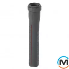 Труба каналізаційна Ostendorf HT-Safe 32*150, Варіант: З розтрубом, Вид каналізації: Внутрішня, Тип каналізації: Проста, Колір: Темно-сірий, Діаметр (мм): 32, Товщина стінки (мм): 1.8, Довжина (мм): 150, Матеріал: Поліпропілен PPR, фото 