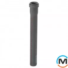 Труба каналізаційна Ostendorf HT-Safe 32*250, Варіант: З розтрубом, Вид каналізації: Внутрішня, Тип каналізації: Проста, Колір: Темно-сірий, Діаметр (мм): 32, Товщина стінки (мм): 1.8, Довжина (мм): 250, Матеріал: Поліпропілен PPR, фото 