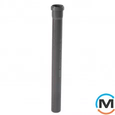 Труба каналізаційна Ostendorf HT-Safe 50*500, Варіант: З розтрубом, Вид каналізації: Внутрішня, Тип каналізації: Проста, Колір: Темно-сірий, Діаметр (мм): 50, Товщина стінки (мм): 1.8, Довжина (мм): 500, Матеріал: Поліпропілен PPR, фото 